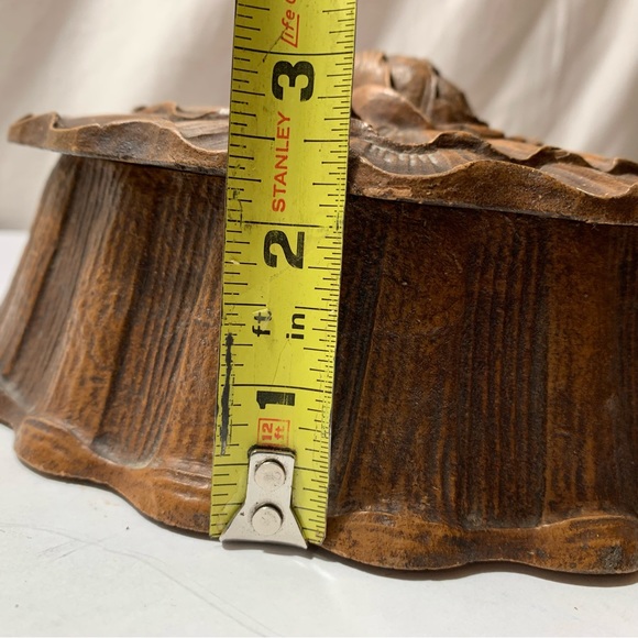 VINTAGE BARRICINI Candies CHOCOLATE CANDY GIFT BOX SYROCCO Wood Rose Flower Old - Picture 10 of 13